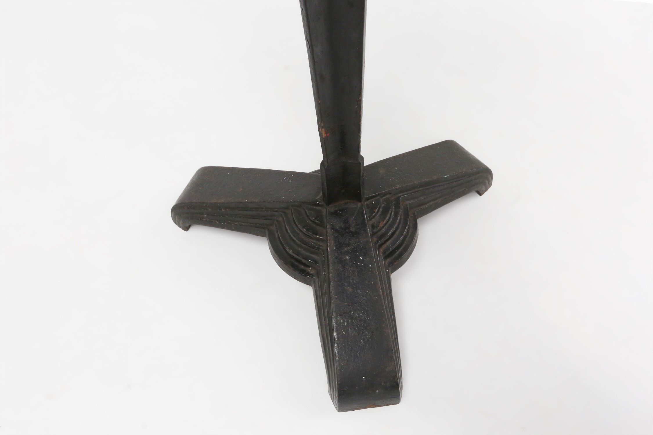 Rare Louis Vuitton cast iron bistro table with bakelite top, France ca. 1930thumbnail